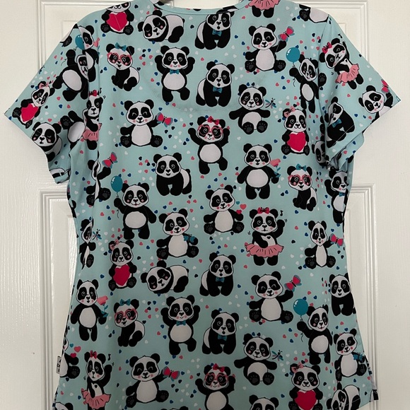 Women’s V Neck Stretch Scrub Top - Picture 2 of 4